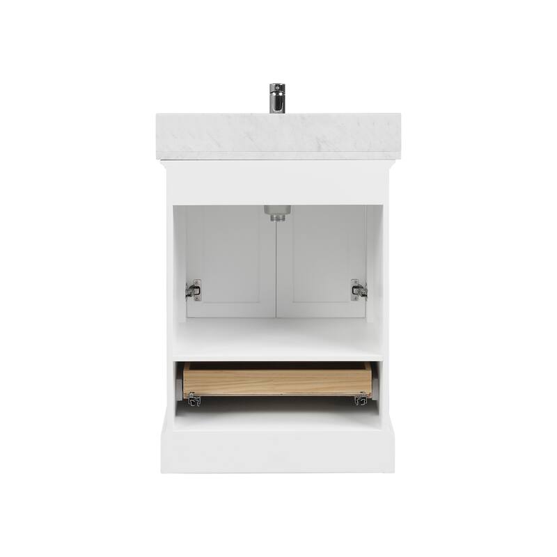Blossom Copenhagen 24" Bathroom Vanity with Marble Top & Ceramic Sink