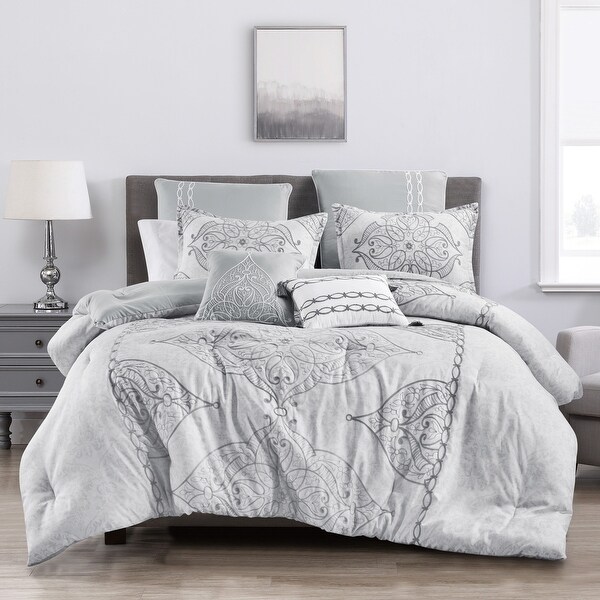 Shatex 7 Piece Luxury Bedding Comforter Sets in A Bag King On Sale Bed Bath Beyond 34396609