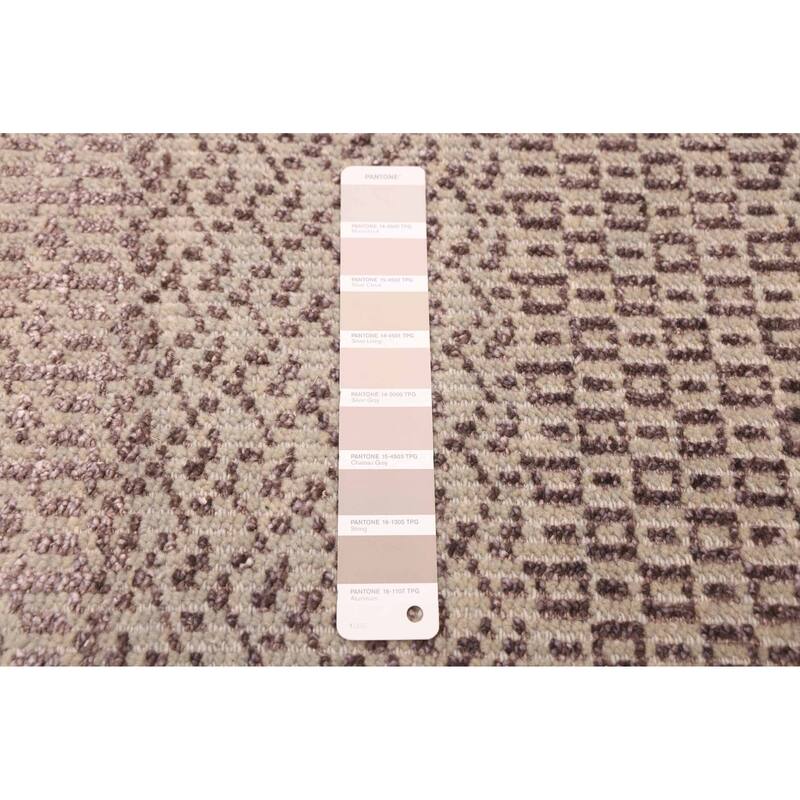 ECARPETGALLERY Hand-knotted Silk Shadow Grey Silk, Wool Rug - 5'2 x 7'6