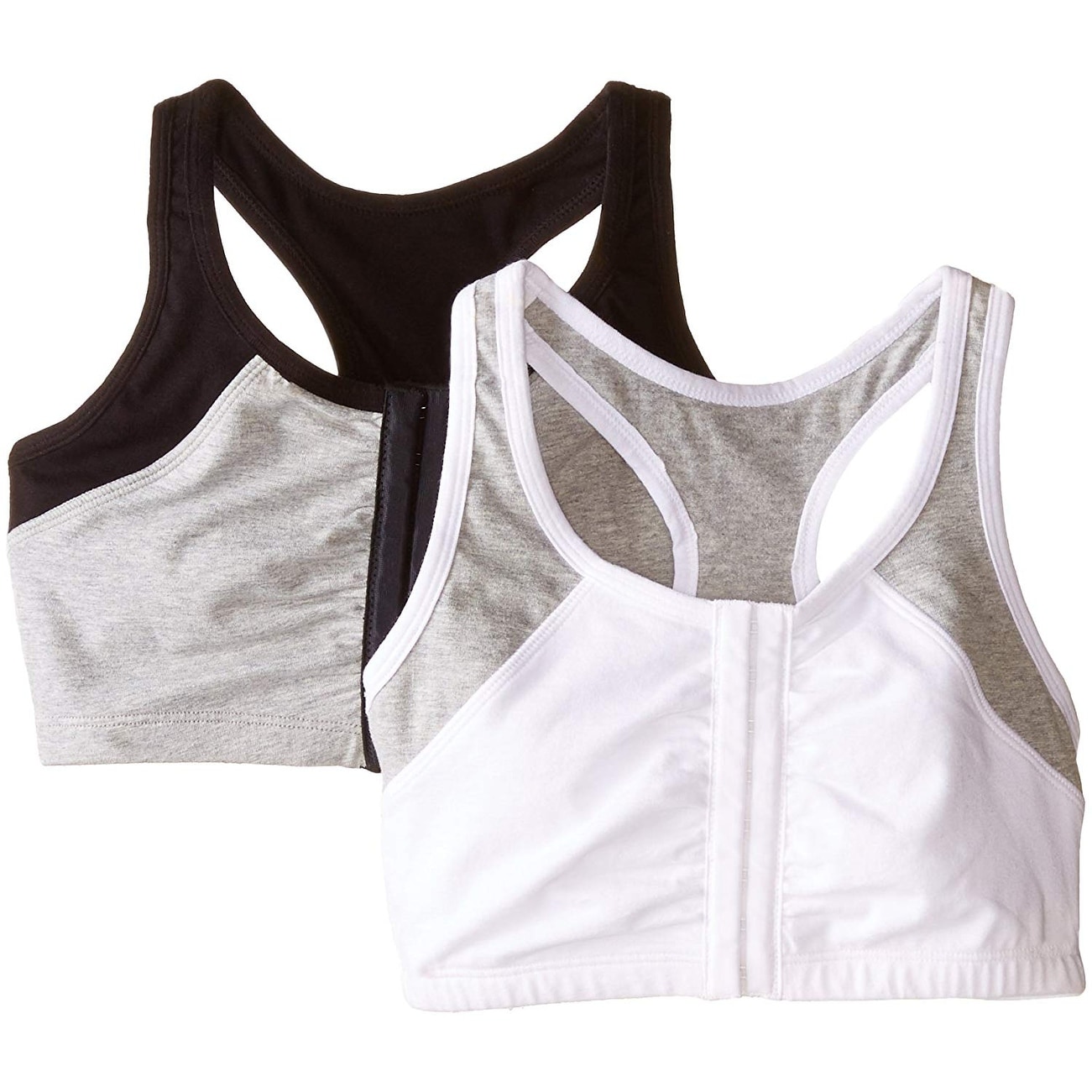 fruit of the loom front close racerback bra