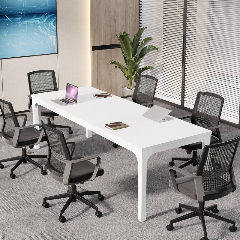 78.74" Large Rectangle Conference Table/Desk, Modern Seminar Meeting Table, Business Tables for Boardroom & Office