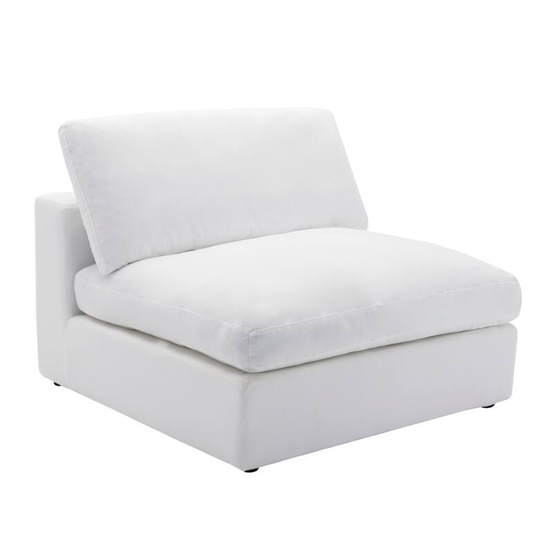 Roundhill Furniture Rivas Contemporary Feather Fill 8-Piece Modular Sectional Sofa