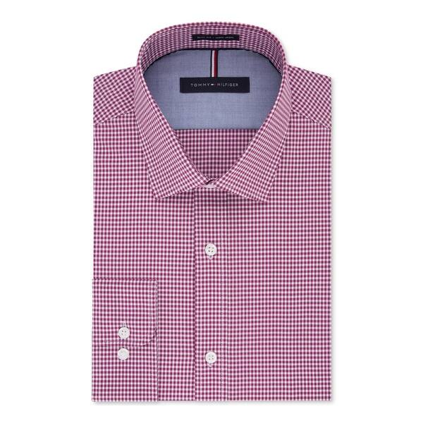 Shop Tommy Hilfiger Mens Big Tall Button Down Shirt Gingham Non