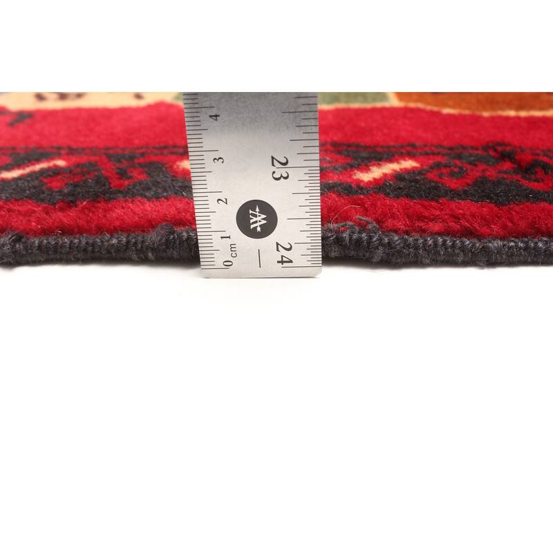 ECARPETGALLERY Hand-knotted Teimani Red Wool Rug - 2'9 x 4'2