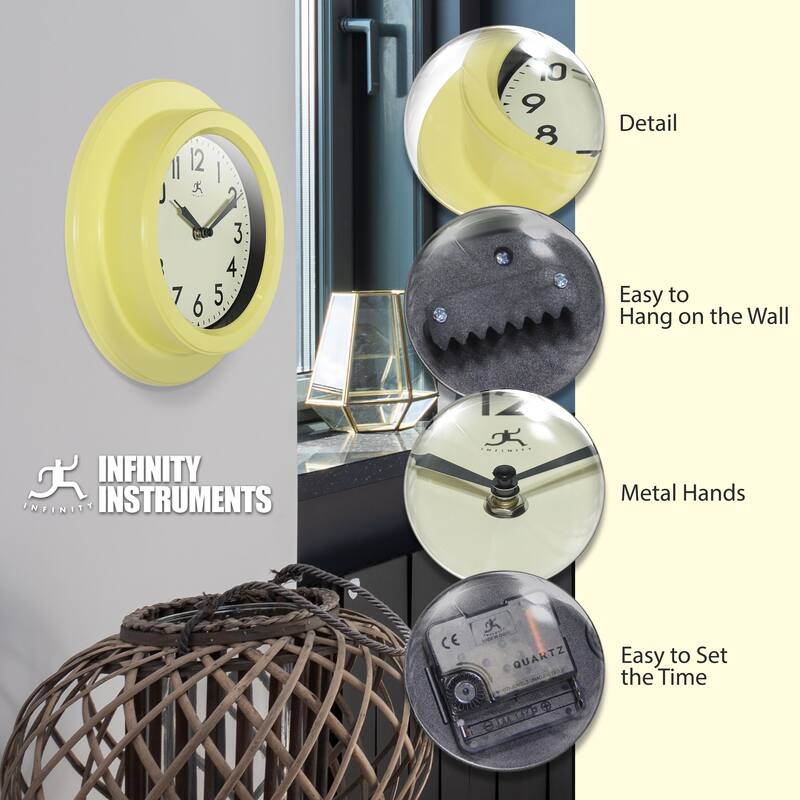 Retro Escape 9.75" Wall Clock - 9.75 in.