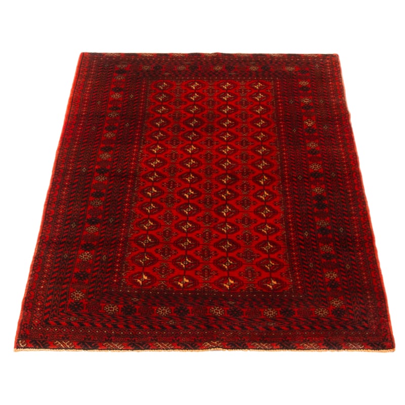 Teimani Red Rug 3'7" x 6'1" - 3'7 x 6'1