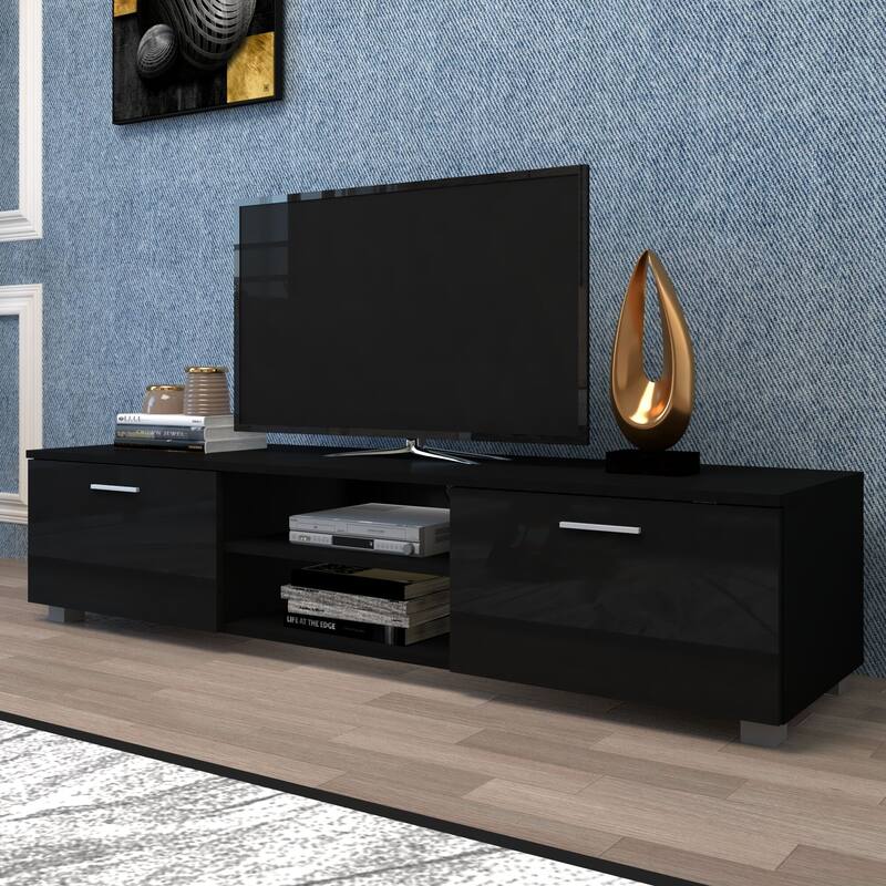 70 inch TV Stand Media Storage Console Entertainment Center with 2