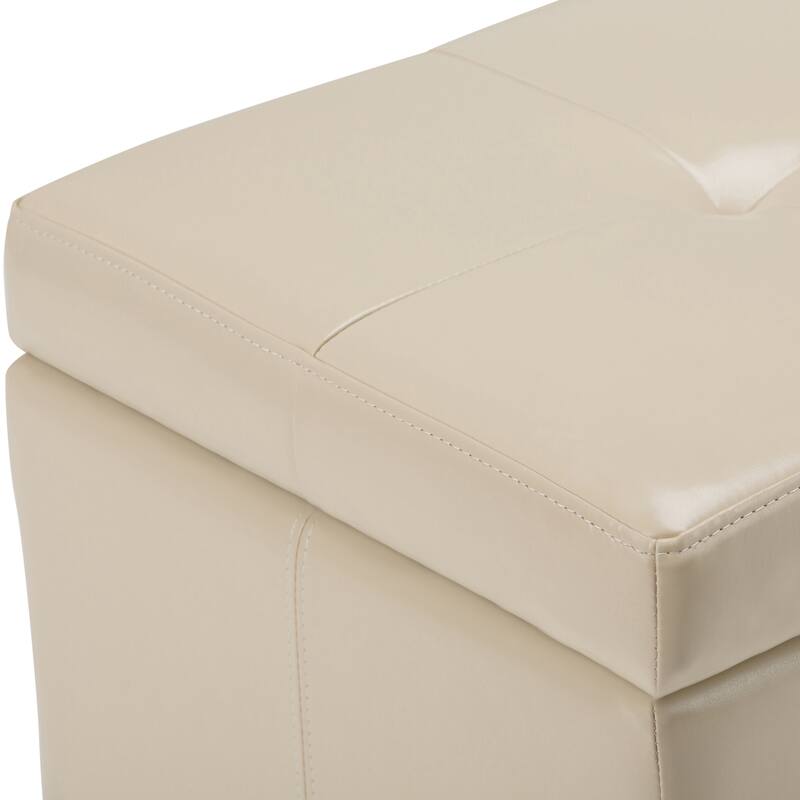 WYNDENHALL Cambridge 48 inch Wide Contemporary Rectangle Storage Ottoman