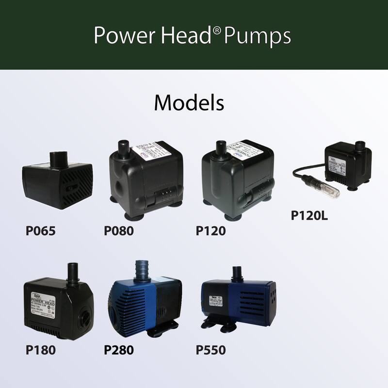 Power Head 280-GPH Pump with 16-foot Cord