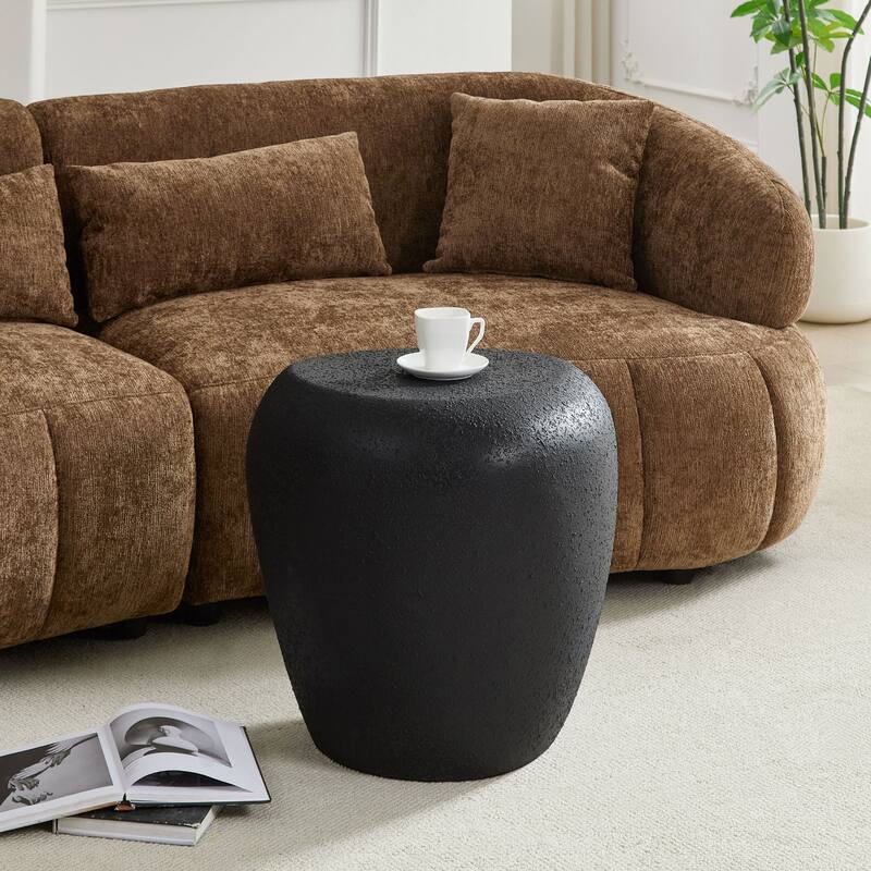 2PCS Fiberglass Elliptical Coffee Table Set