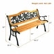 preview thumbnail 2 of 9, Costway Patio Park Garden Metal Bench Porch Path Chair Furniture Cast