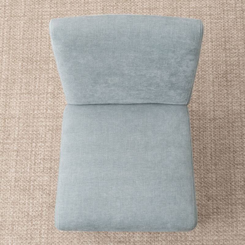 Linen Upholstered Solid Wood Dining Chair (Set of 2)