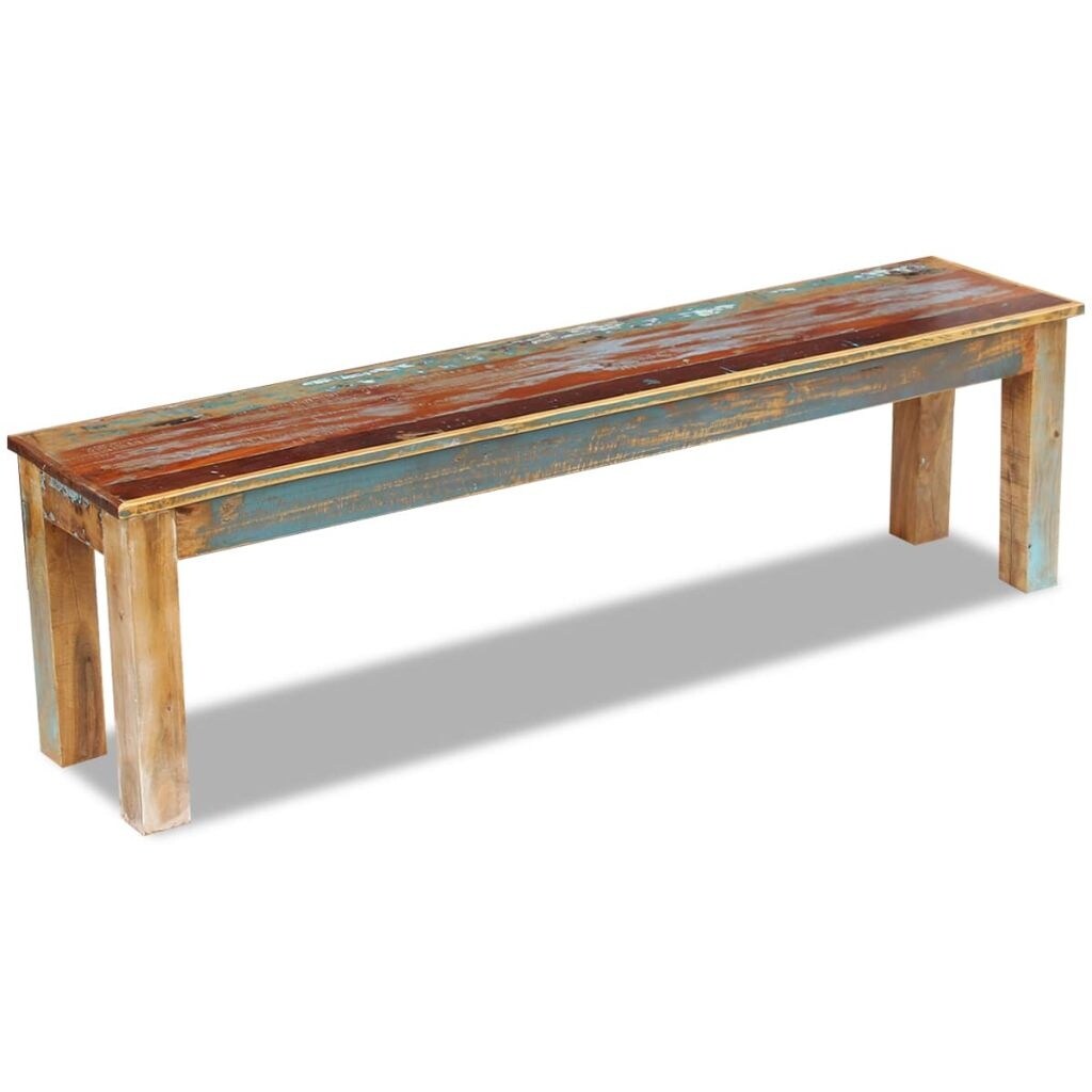 Shop Vidaxl Bench Solid Reclaimed Wood 63 X13 8 X18 1 Overstock