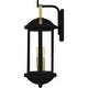 preview thumbnail 4 of 5, Crestfield 2-Light Matte Black Outdoor Wall Lantern