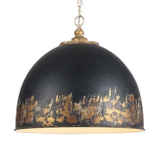 Golden Lighting Alison 5-light Pendant in Vintage Gold and Weathered Black Iron shade - 5 Light Pendant