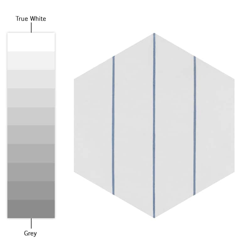 Merola Tile Porto Savona Hex Niagara 8-5/8" x 9-7/8" Porcelain Floor and Wall Tile