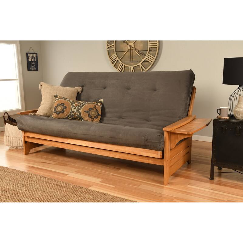 Somette Coil Hinged Queen-size Mattress (Frame Not Included) - Suede Grey