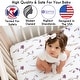 preview thumbnail 3 of 4, Sweet Jojo Designs Boho Floral Garden Flower Girl 2 Pack Fitted Crib Sheets Solid Purple and Watercolor Bohemian Farmhouse Chic