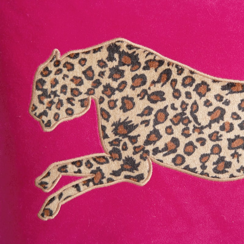 Juicy Couture Velvet Cheetah Pillow 14" x 24"