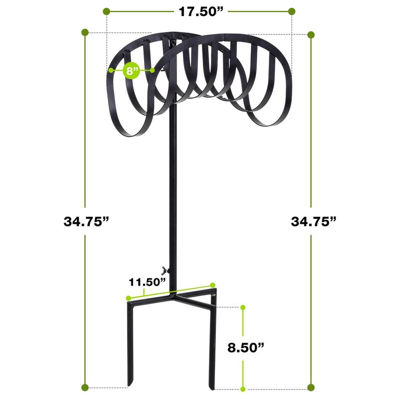 Sorbus Manger Style Metal Garden Hose Stand - 8' x 10'