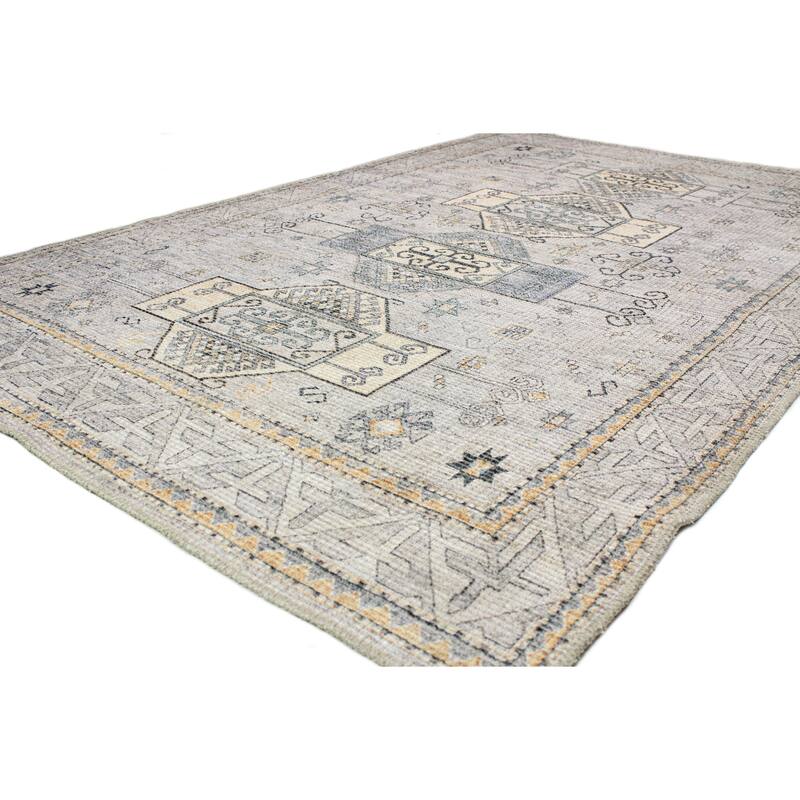Bashian Zilla Grey Transitional Area Rug