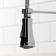 preview thumbnail 11 of 29, Kingston Brass Essex Double-Handle Wall-Mount Pre-Rinse Bridge Kitchen Faucet