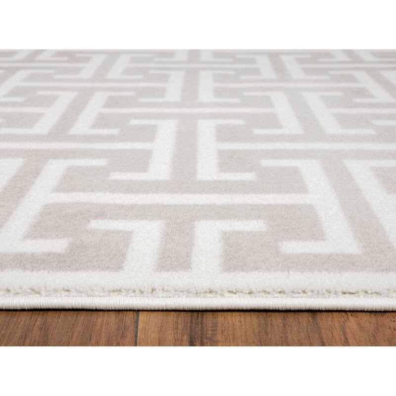 Abani Arto Collection Contemporary 3D Geometric Area Rug