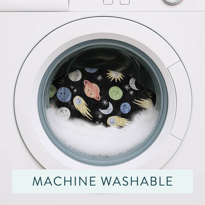 Machine Washable Indoor/ Outdoor Planets Comets Chantille Rug