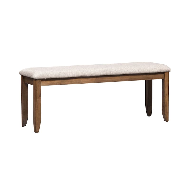 Santa Rosa Antique Honey Upholstered Dining Bench