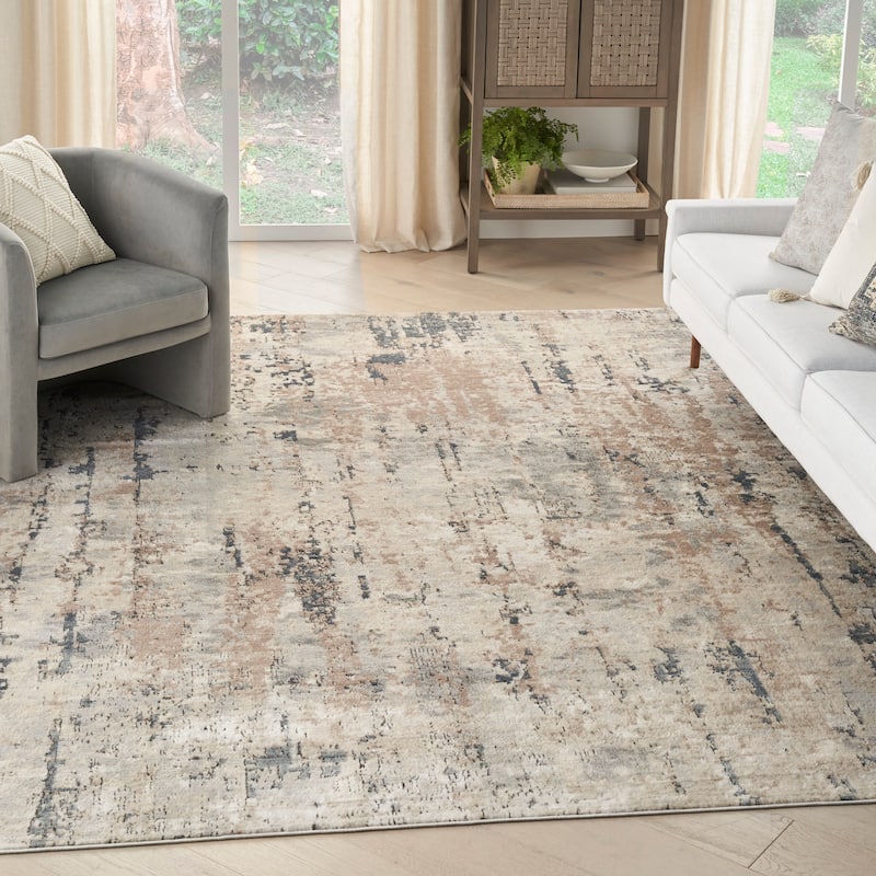 Nourison Concerto Modern Abstract Distressed Area Rug