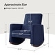 preview thumbnail 20 of 29, Julia 29.5"W Modern Solid Wood Nursery Rocking Chair with Lumbar Pillow by HULALA HOME
