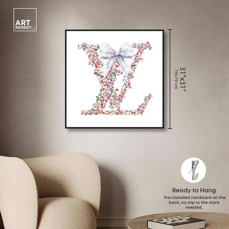 Makes Me Believe Bow Canvas by Art Remedy