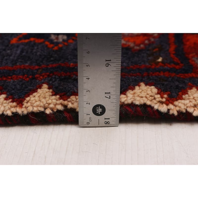 ECARPETGALLERY Hand-knotted Melis Vintage Red Wool Rug - 4'8 x 14'3