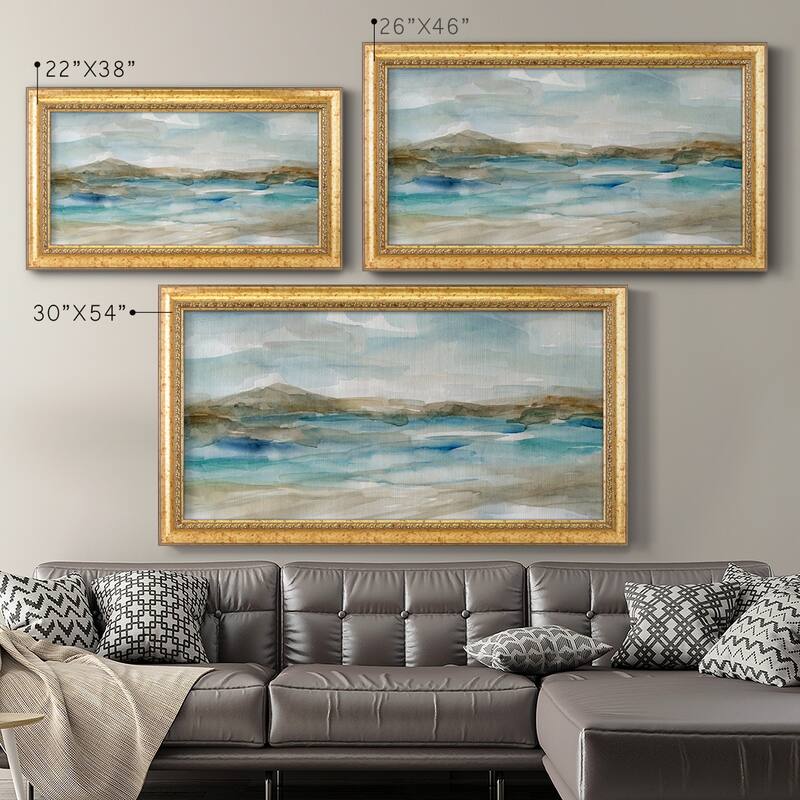 Peaceful Beach II Premium Framed Canvas- Ready to Hang