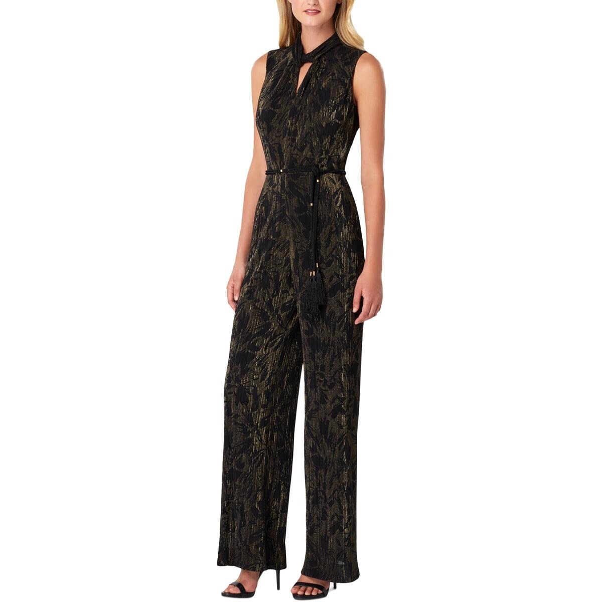 Tahari Metallic Jumpsuit 2024 www tofrei
