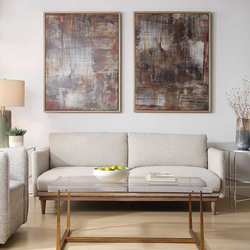 Uttermost Molten Patina Framed Canvases