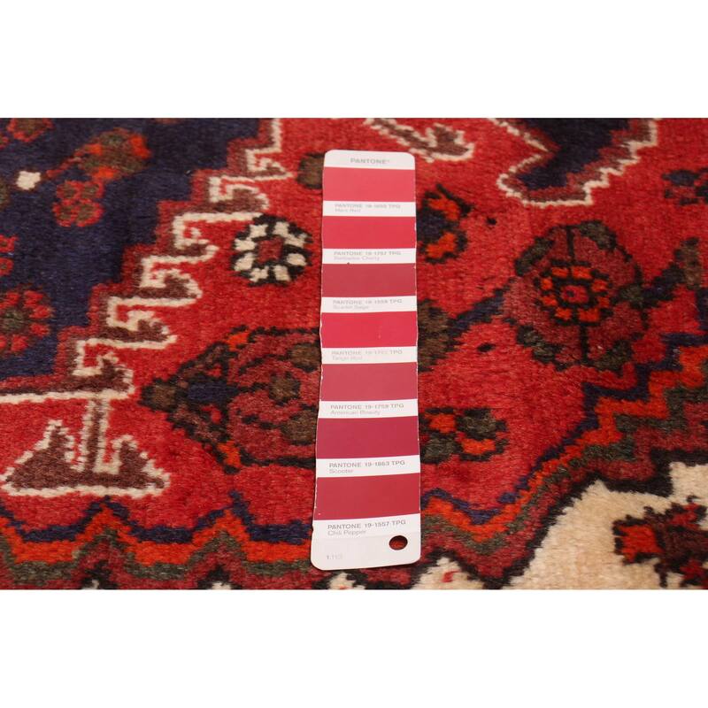 ECARPETGALLERY Hand-knotted Andelz Red Wool Rug - 3'0 x 4'4