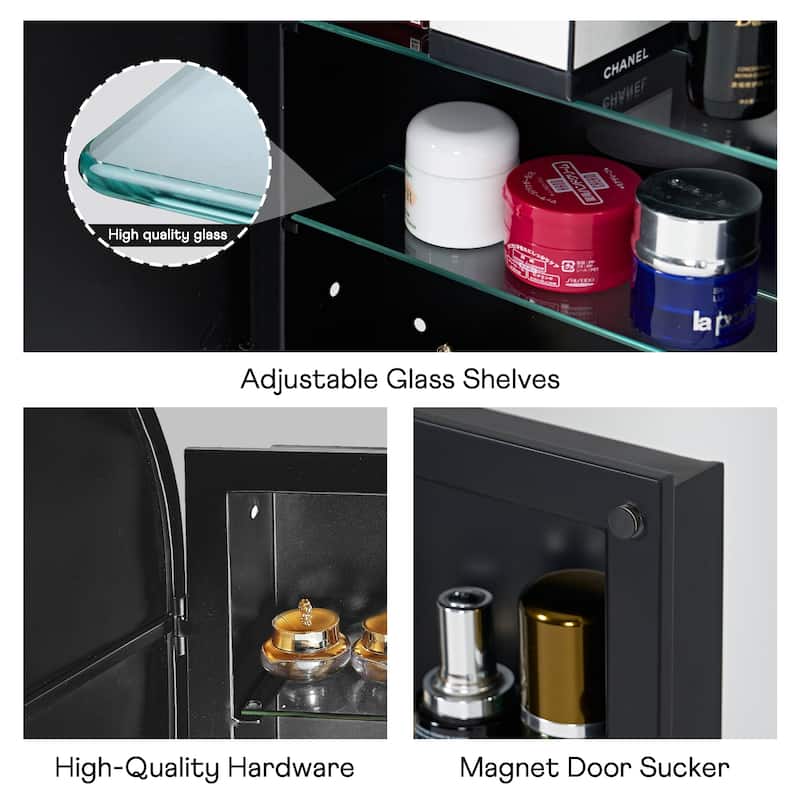 Set of 2 Recessed Medicine Cabinet
