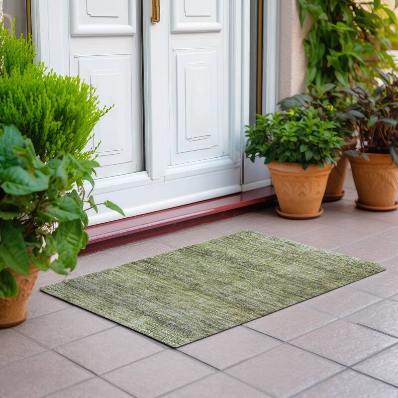 Machine Washable Indoor/ Outdoor Ombre Chantille Rug