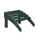 Laguna All-Weather Outdoor Patio Foldable Ottoman - Dark Green
