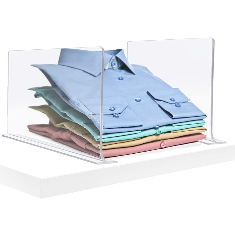 Acrylic Adhesive Shelf Divider Organizers for Closet Organization