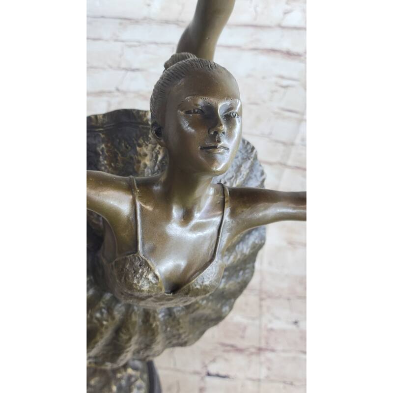 Extra Large Signed Original Clic Artwork Ballerina Bronze Sculpture Statue