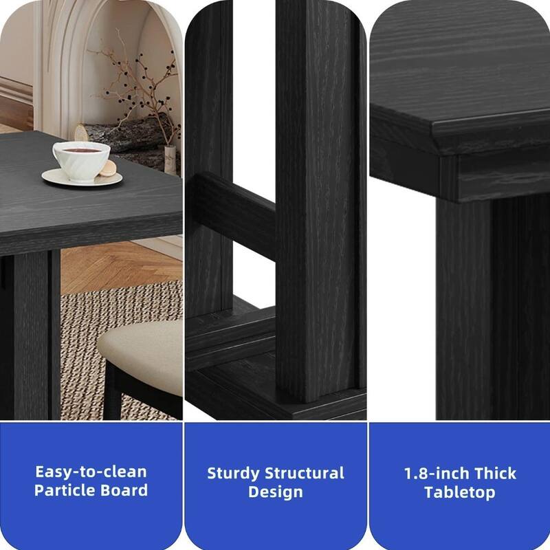 Moasis 70" Farmhouse Dining Table for 6-10 People