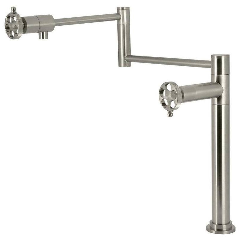 Kingston Brass KS470.RKZ Wendell 3 GPM Single Hole Pot Filler - Brushed Nickel
