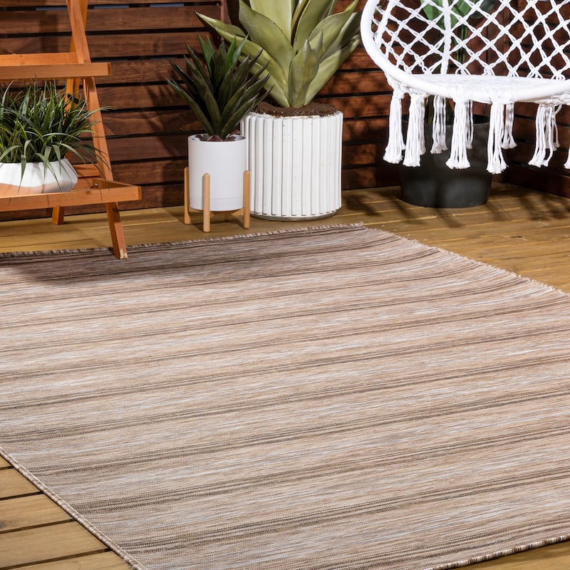 JONATHAN Y Finn Modern Farmhouse Wide Stripe Area Rug