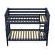 preview thumbnail 2 of 26, Now Furniture Solid Wood Twin Over Twin Bunk Bed with Straight Ladder