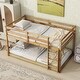 preview thumbnail 2 of 18, Elegant Twin over Twin Wooden Bunk Kids Bed with Ladder and Safety Guardrail,Storage Space