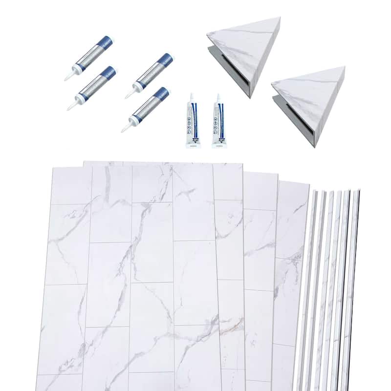 Palisade Shower Surround Kit with Accessories