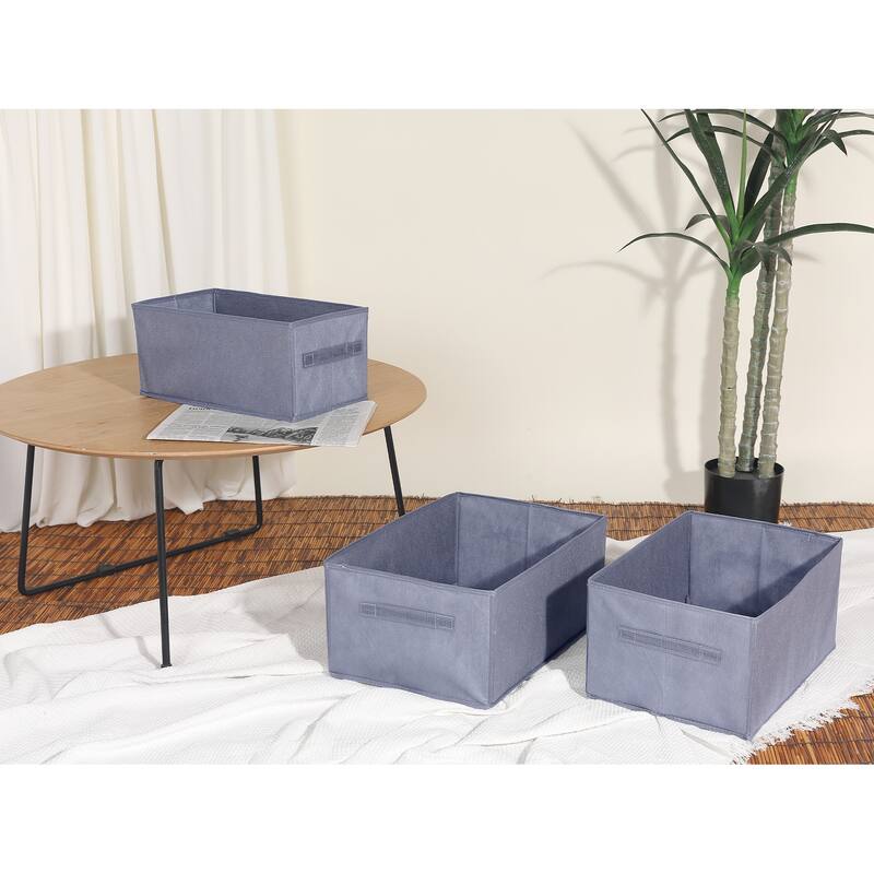 Storage Cube, Fabric Storage Bin with Handles, 1 Pack Storage Basket - Grey