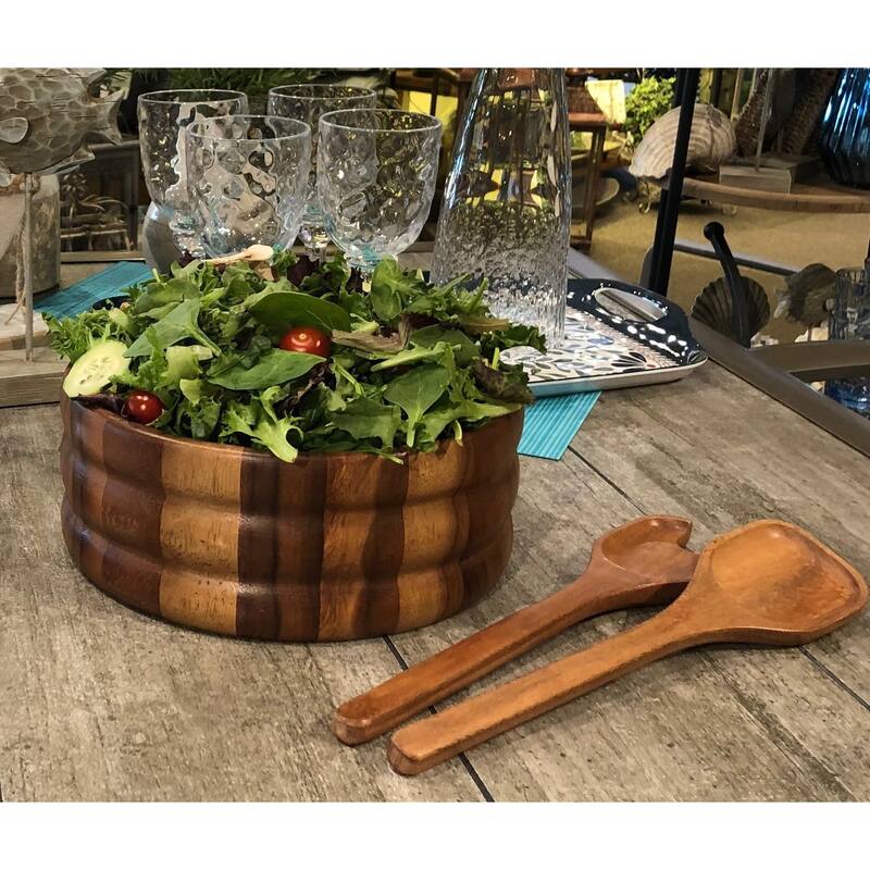 Extra Large Salad Bowl with Servers
